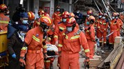 Κίνα: Απεγκλωβίστηκε γυναίκα τρεις ημέρες μετά την κατάρρευση κτιρίου