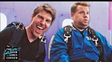 Tom Cruise Forces James Corden to Skydive