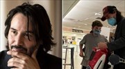 Συζήτηση του Κιάνου Ριβς με θαυμαστή του σε αεροδρόμιο έγινε viral