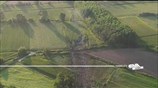 Καβάλα: Εικόνες από drone στο σημείο της πτώσης του αεροσκάφους