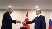 Ευχαριστίες Πούτιν σε Ερντογάν για την πρόοδο στην εξαγωγή δημητριακών από την Ουκρανία