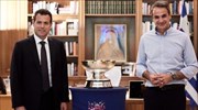Πρωθυπουργική συνάντηση κι ευχές στην Εθνική για το Ευρωμπάσκετ 2022