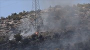 Νέα Πέραμος: Βελτιωμένη η εικόνα στο μέτωπο της πυρκαγιάς