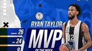Basket League: MVP της 3ης αγωνιστικής ο Τέιλορ