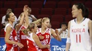 Μπάσκετ γυναικών (Α΄ όμιλος, 2η ημέρα): Ν. Κορέα-Ρωσία 72-77