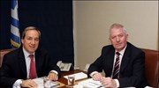 Συνάντηση Γ. Αλογοσκούφη με τον επίτροπο Μακρίβι