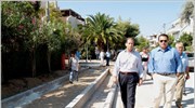 Βριλήσσια: Επίσκεψη Ευ. Στυλιανίδη στον υπό κατασκευή ποδηλατόδρομο