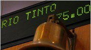 Rio Tinto: Προς άντληση 15,2 δισ. δολ. από την πώληση μετοχών