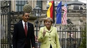 «Ακανθώδη» θέματα στη συνάντηση Μέρκελ-Ομπάμα