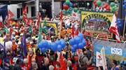 Πανευρωπαϊκή διαδήλωση στις Βρυξέλλες