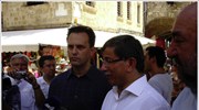 Σε φιλικό κλίμα η συνάντηση Δ. Δρούτσα - Α. Νταβούτογλου στη Ρόδο