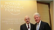 Νταβός: Συνάντηση Γ. Παπανδρέου με τον Μπιλ Κλίντον