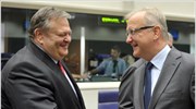 Συνάντηση Ευ. Βενιζέλου - Ολι Ρεν εν όψει Eurogroup