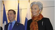 Συνάντηση Κ. Λαγκάρντ - Ντ. Μεντβέντεφ με επίκεντρο την κρίση στην ΕΕ