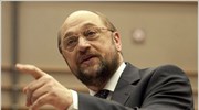 Μ. Σουλτς: Σενάρια κερδοσκόπων τα περί ελληνικής χρεοκοπίας