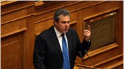 Οχι σε όλα από τον Π. Καμμένο, με βολές κατά του προεδρείου της Βουλής