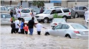 Σ. Αραβία: Προβλήματα από καταρρακτώδεις βροχές