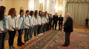 Ο Πρόεδρος της Δημοκρατίας τίμησε την Εθνική Νεανίδων στο πόλο