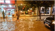 Προβλήματα από την ισχυρή βροχόπτωση στο Ναύπλιο