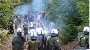 Τέσσερις συλλήψεις στα χθεσινά επεισόδια στις Σκουριές Χαλκιδικής