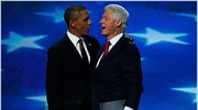 Κοινή εμφάνιση Μπ. Ομπάμα και Μπ. Κλίντον στο Συνέδριο των Δημοκρατικών