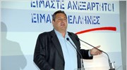 Π. Καμμένος: Η χώρα χρειάζεται κυβέρνηση με τη συμμετοχή όλων