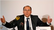 Αξελ Βέμπερ: Καταστροφικές οι συνέπειες τυχόν εξόδου της Ελλάδας από το ευρώ