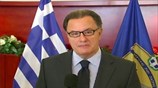 Ο Π. Παναγιωτόπουλος στην εκδήλωση για τα Χριστούγεννα στο Υπουργείο Εθνικής Αμυνας