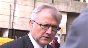 Ο Ολι Ρεν στη σύνοδο του Eurogroup