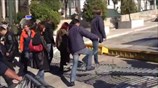 Στον προαύλιο χώρο της Βουλής διαδηλωτές της ΠΟΕ-ΟΤΑ