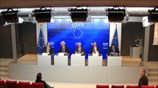 ECOFIN: Συνέντευξη Τύπου B. Σιαρλή - Ο. Ρεν - M. Mπαρνιέ - Α. Σεμέτα