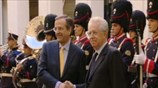 Η τελετή υποδοχής του Α. Σαμαρά από τον Μ. Μόντι