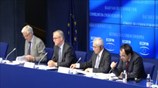 ECOFIN: Συνέντευξη Τύπου B. Σιαρλή - Ο. Ρεν - Μ. Μπαρνιέ