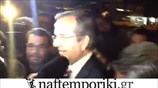 Ο Αντ. Σαμαράς στο εκλογικό κέντρο της Ν.Δ. στο Σύνταγμα