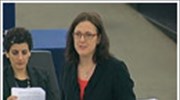 Ε.Κ.: Η επίτροπος Σ. Μάλμστρομ για τη συμφωνία