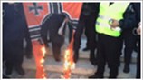 Έκαψαν ναζιστική σημαία