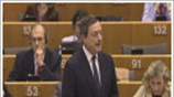 Ο Μάριο Ντράγκι στο Ευρωπαϊκό Κοινοβούλιο