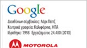 Προσφορά της Google για εξαγορά της Motorola