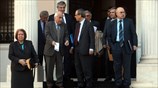 Συνάντηση με δικαστικούς λειτουργούς, παρουσία του υπουργού Δικαιοσύνης Αντώνη Ρουπακιώτη και του ...
