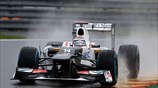 Ο Καμούι Κομπαγιάσι με τη Sauber σημείωσε τον ταχύτερο γύρο στις πρωϊνές ...