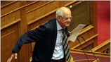 Ο πρώην πρόεδρος της Βουλής Απόστολος Κακλαμάνης μιλάει στη συζήτηση του νομοσχεδίου ...