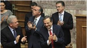 Ψήφο εμπιστοσύνης με 179 «ναι» (το σύνολο των βουλευτών της ΝΔ, του ...