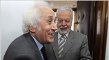 Ο υπηρεσιακός υπουργός Γεραρής Χρίστος υποδέχεται τον υπουργό Δικαιοσύνης Αντώνη Ρουπακιώτη (Δ) ...