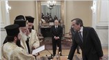 Ο πρόεδρος της Νέας Δημοκρατίας Αντώνης Σαμαράς ορκίζεται πρωθυπουργός της Ελληνικής Δημοκρατίας ...