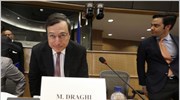 O πρόεδρος της Ευρωπαϊκής Κεντρικής Τράπεζας (ΕΚΤ) Μάριο Ντράγκι (Κ) δήλωσε σήμερα, ...