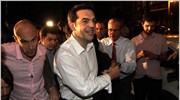 Ο επικεφαλής του συνδυασμού ΣΥΡΙΖΑ - Ενωτικό Κοινωνικό Μέτωπο, Αλέξης Τσίπρας, φτάνει ...