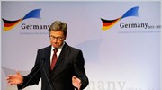 Ο Γερμανός υπουργός Εξωτερικών Γκίντο Βέστερβέλε δήλωσε σήμερα ότι έχουν σημειωθεί «σοβαρές ...