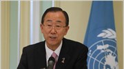 Ο γενικός γραμματέας του ΟΗΕ Μπαν Κι-μουν δήλωσε πως το Συμβούλιο Ασφαλείας ...