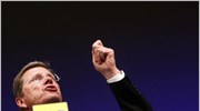 Ο υπουργός Εξωτερικών Γκίντο Βεστερβέλε είναι «ο χειρότερος πολιτικός» της Γερμανίας, σύμφωνα ...