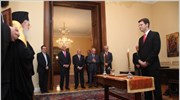 Ορκίστηκε σήμερα ως υφυπουργός Επικρατείας ο βουλευτής Ημαθίας Αγγελος Τόλκας, ενώπιον του ...